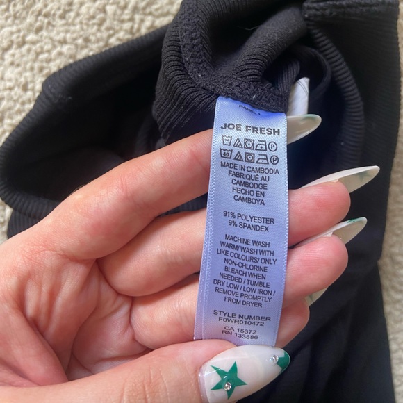 🌸 Joe Fresh 🌸 black ribbed leggings - Picture 4 of 8